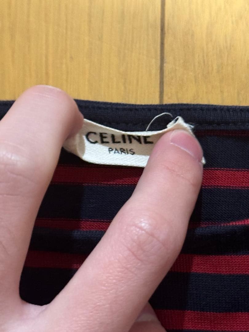 セリーヌ 19ss エディ期 ボーダー ロンT サイズxs エディスリマン