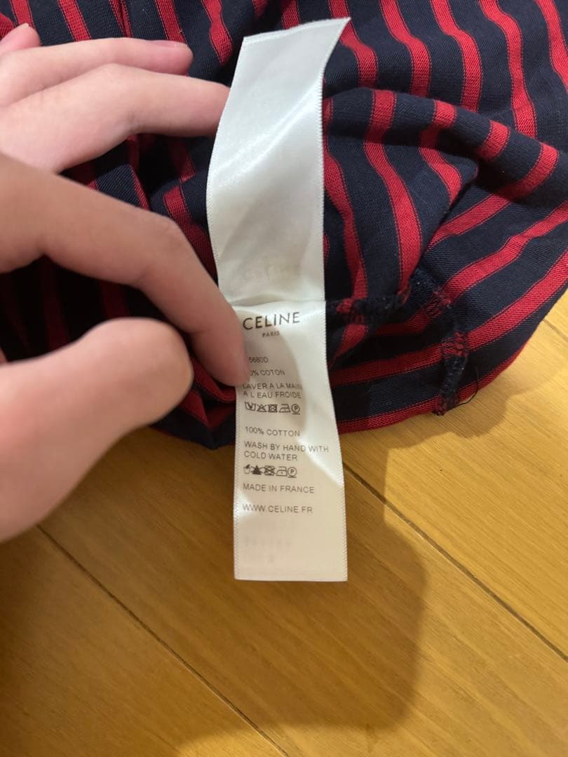 セリーヌ 19ss エディ期 ボーダー ロンT サイズxs エディスリマン