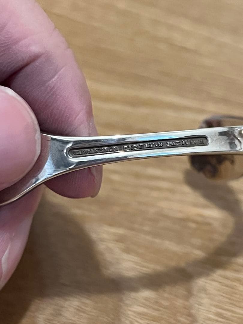 【希少】ティファニー　Tiffany バターナイフバングル　シルバー