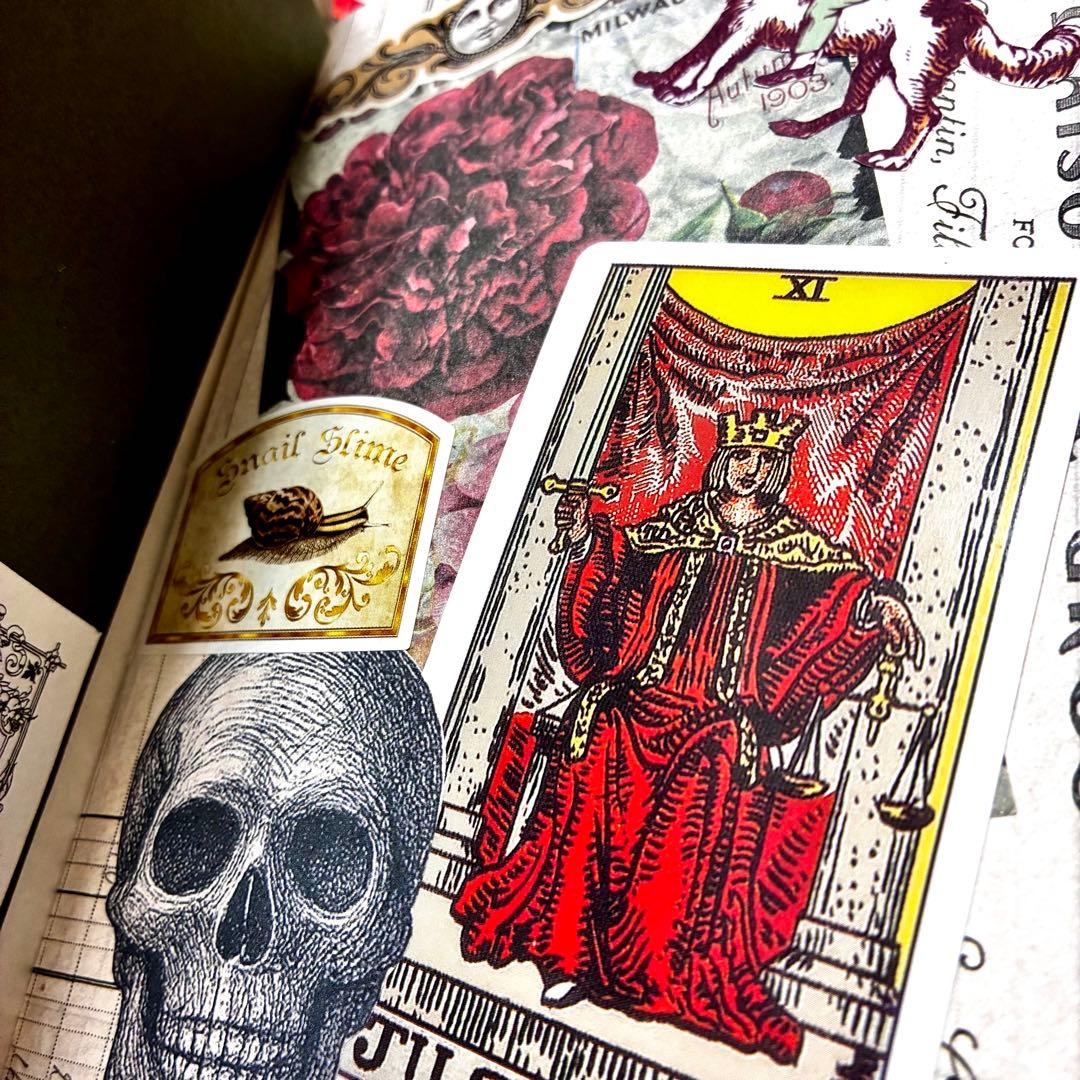 ジャンクジャーナル　おすそ分けファイル　コラージュ素材　紙モノ　シール