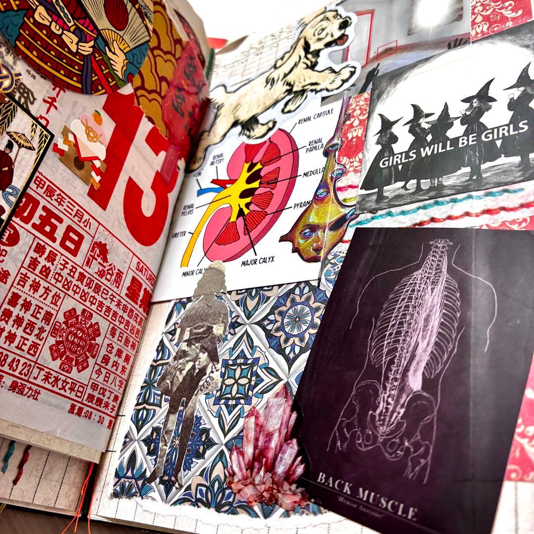 ジャンクジャーナル　おすそ分けファイル　コラージュ素材　紙モノ　シール