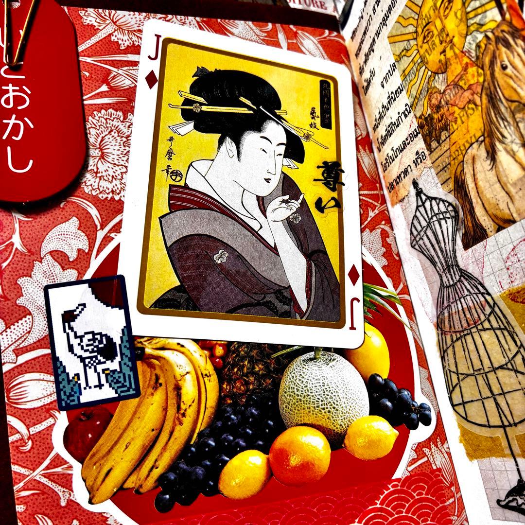 ジャンクジャーナル　おすそ分けファイル　コラージュ素材　紙モノ　シール