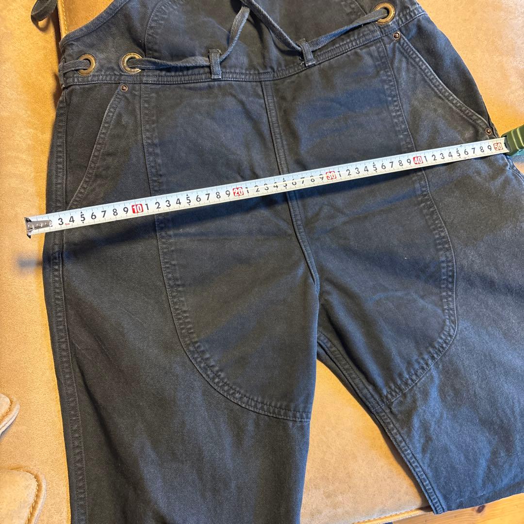 KAPITALオーバーオールデニムレディース黒XS