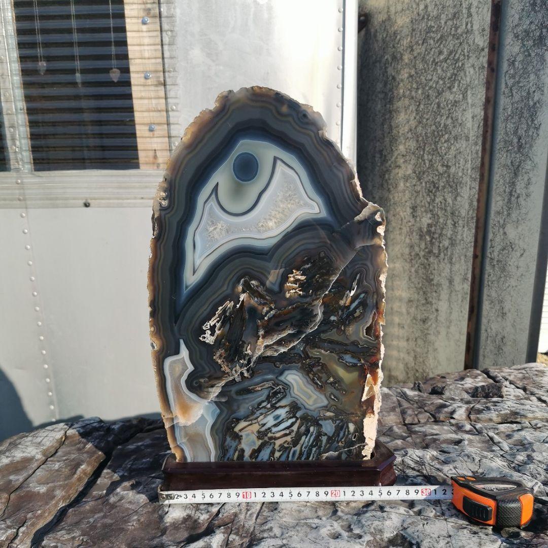 ブラジル産　アゲート　17.2キロ　瑪瑙　鑑賞石　石　置物　オブジェ　インテリア