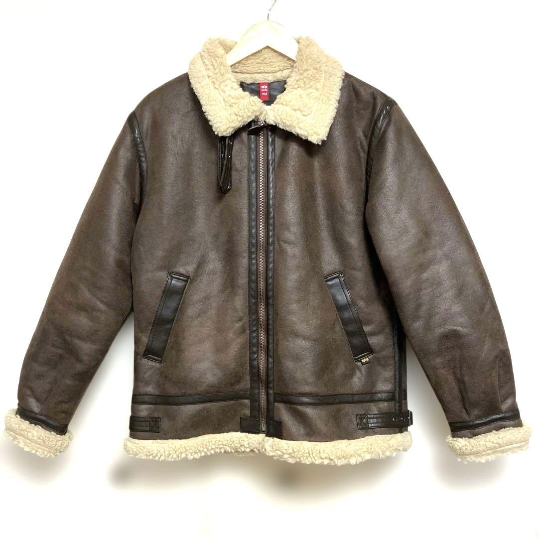 d*i様 アルファ　B-3フライトジャケット　フェイクレザー　XLサイズ