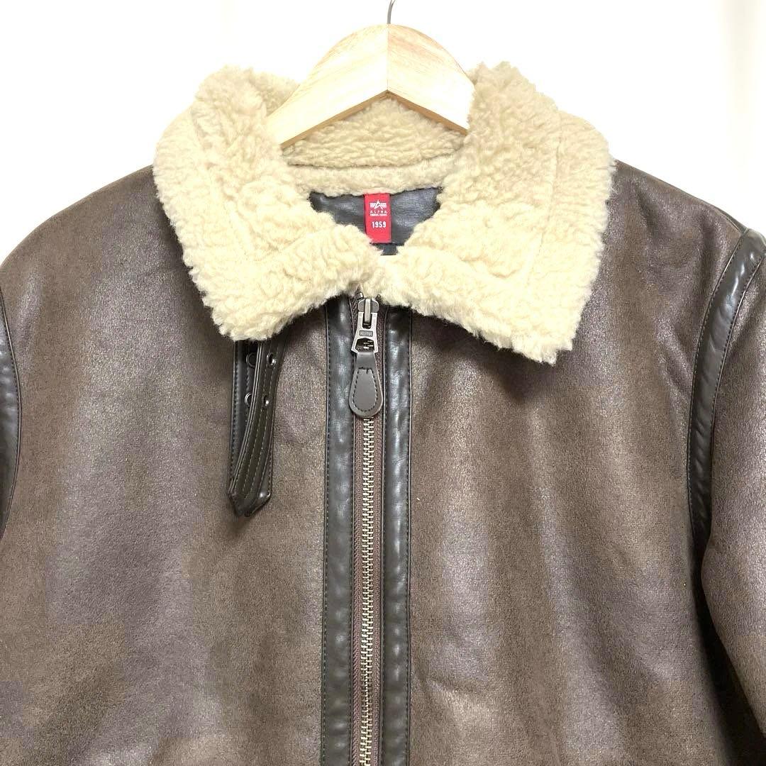 d*i様 アルファ　B-3フライトジャケット　フェイクレザー　XLサイズ