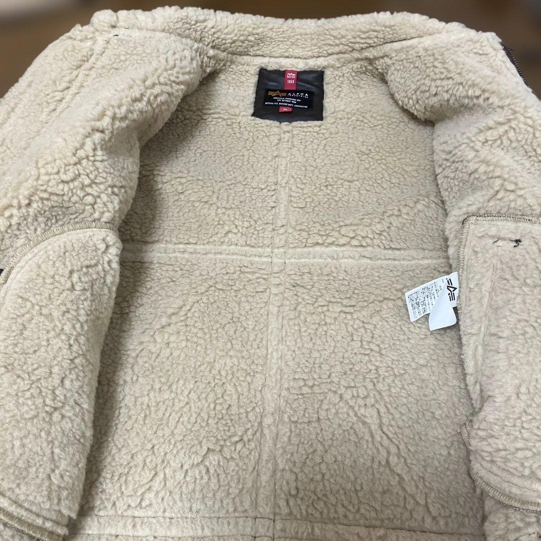 d*i様 アルファ　B-3フライトジャケット　フェイクレザー　XLサイズ