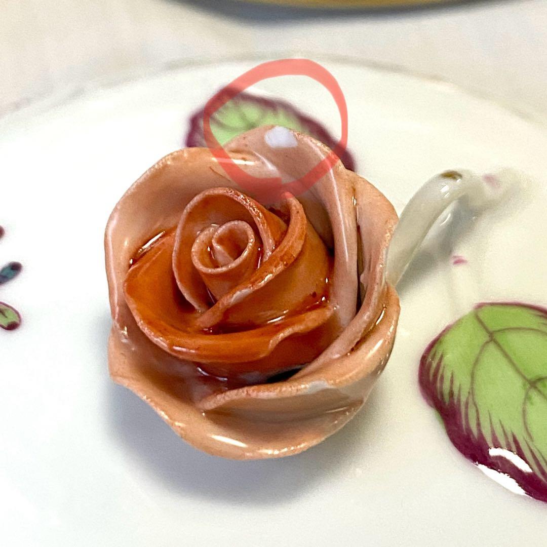 3.お得♡美品☆ヘレンド☆薔薇と取っ手付きミニ薔薇+薔薇の蓋2つ☆ボンボニエール