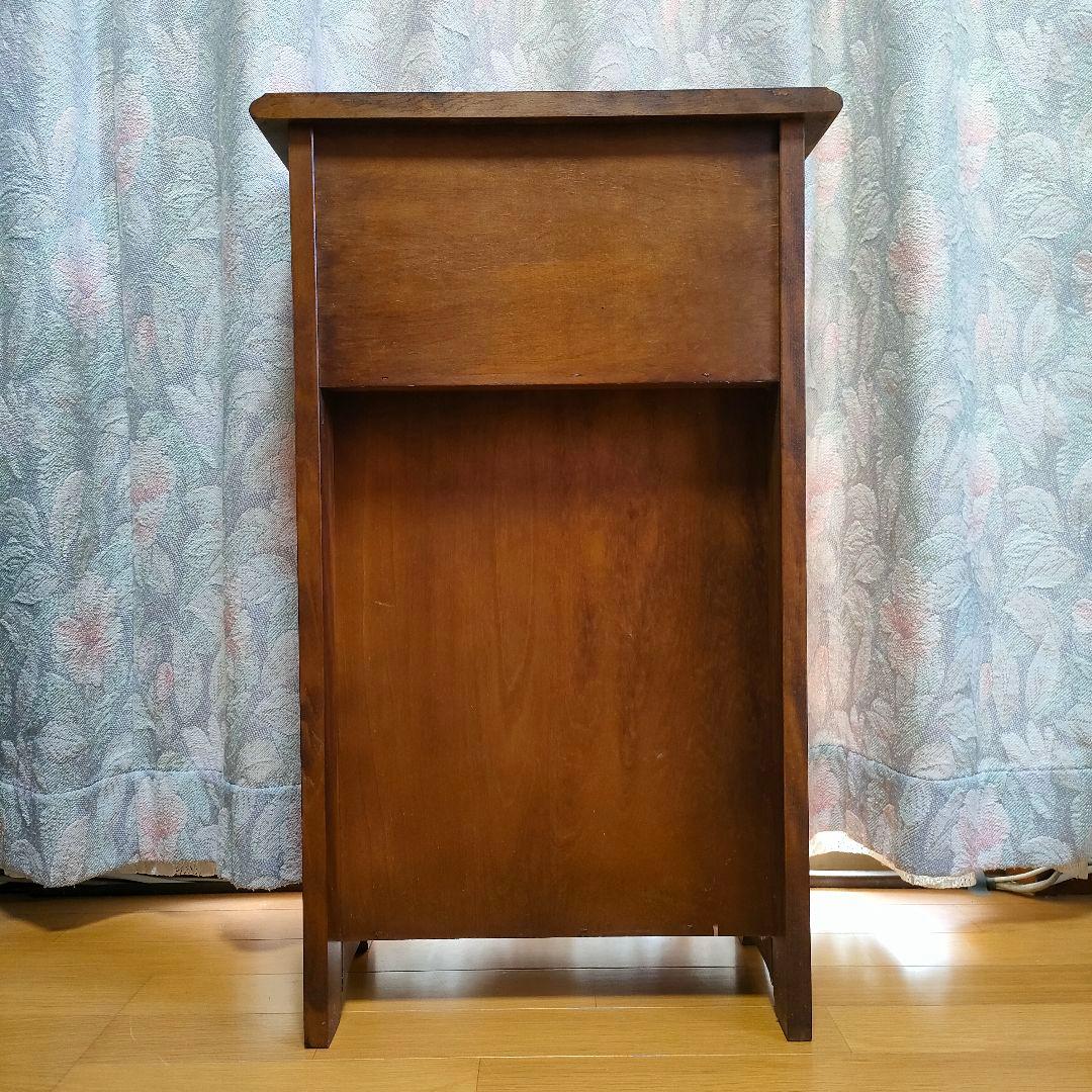 karimoku カリモク　木製電話　台マガジンラック　昭和レトロ　カリモクカグ