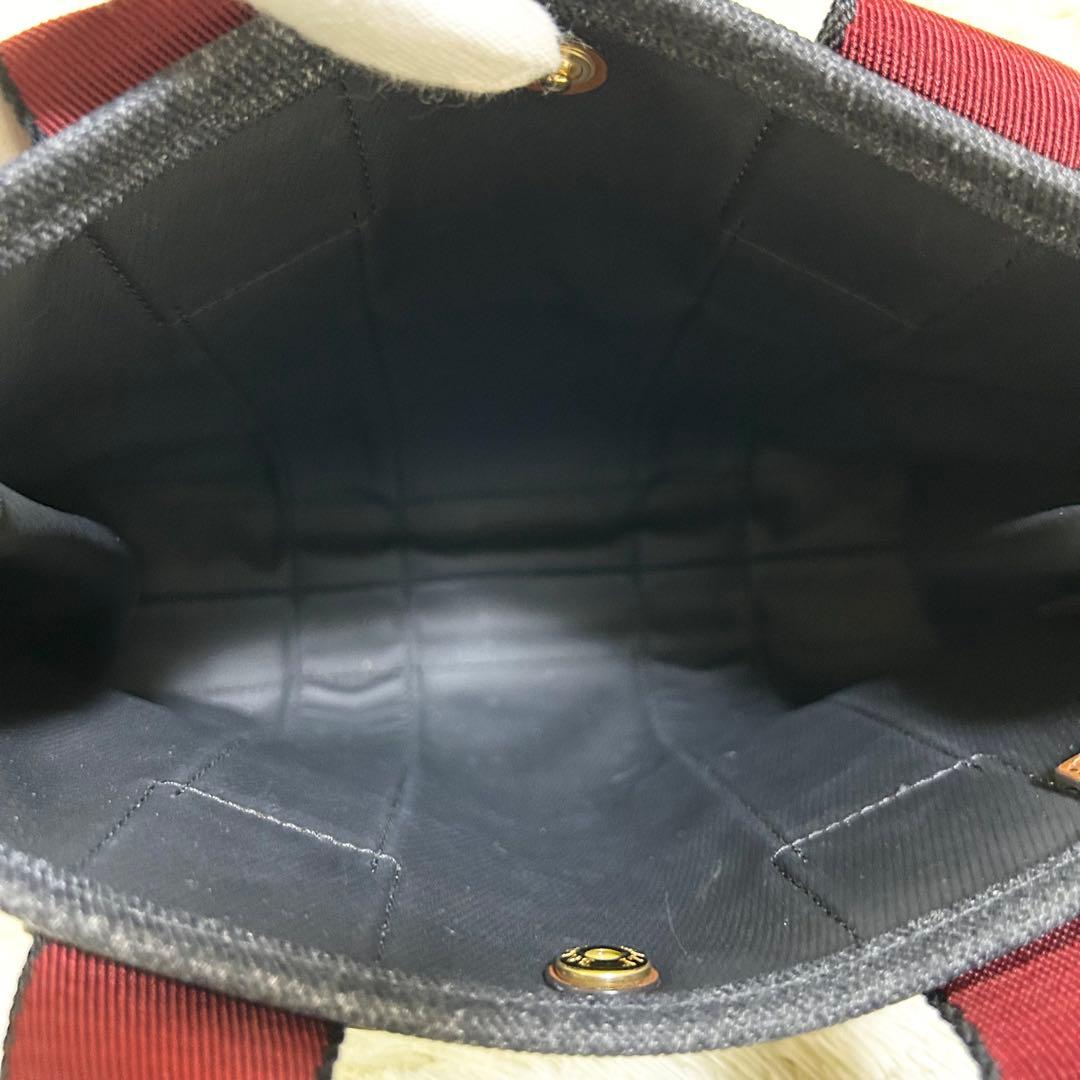 【未使用級】 BALLY トートバッグ キャンバス ネイビー インディゴ