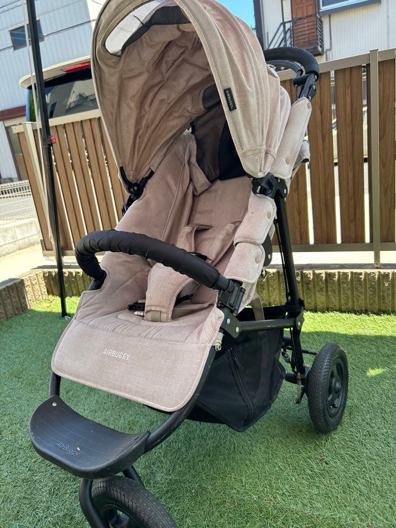 【美品】AIRBUGGY ベビーカー ベージュ（値下げしました）