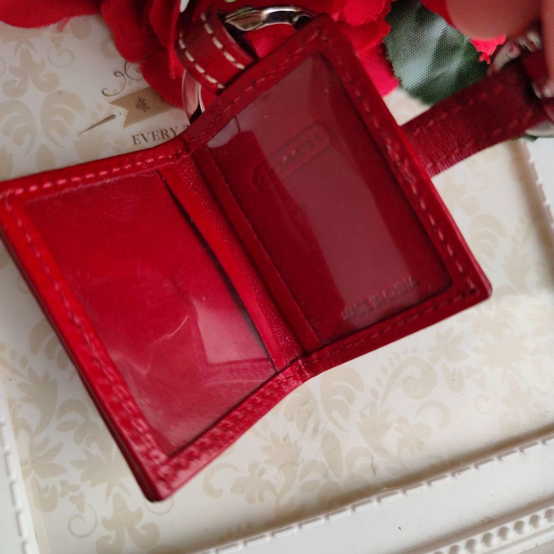 美品　コーチ　COACH キーホルダー　写真入れ