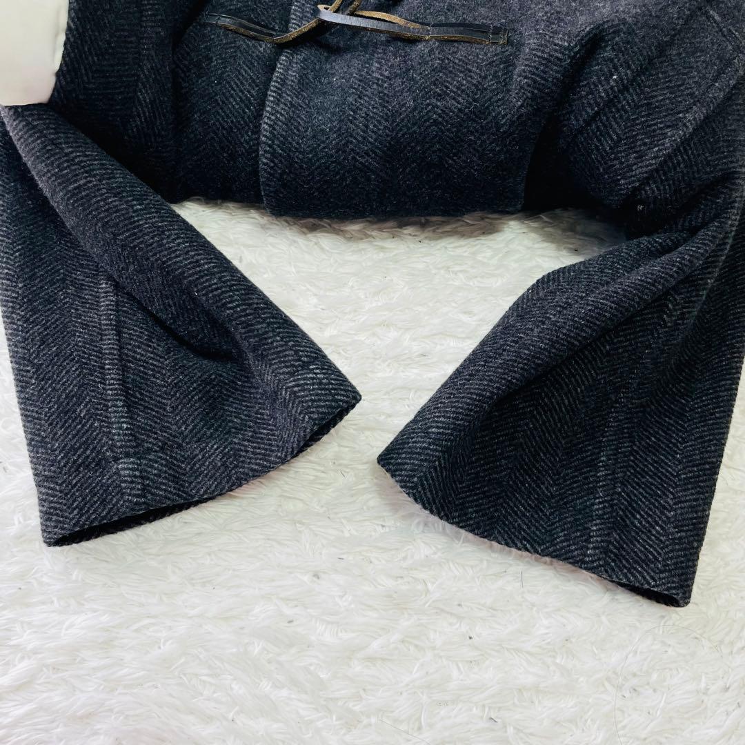 良品　バーバリーロンドン　ダッフルコート　ノバチェック ウール　カシミヤ混