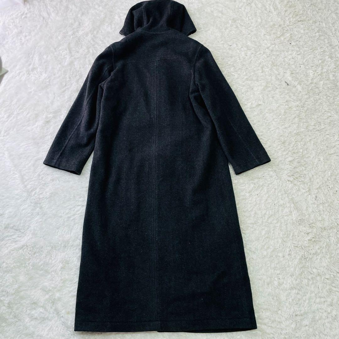 良品　バーバリーロンドン　ダッフルコート　ノバチェック ウール　カシミヤ混