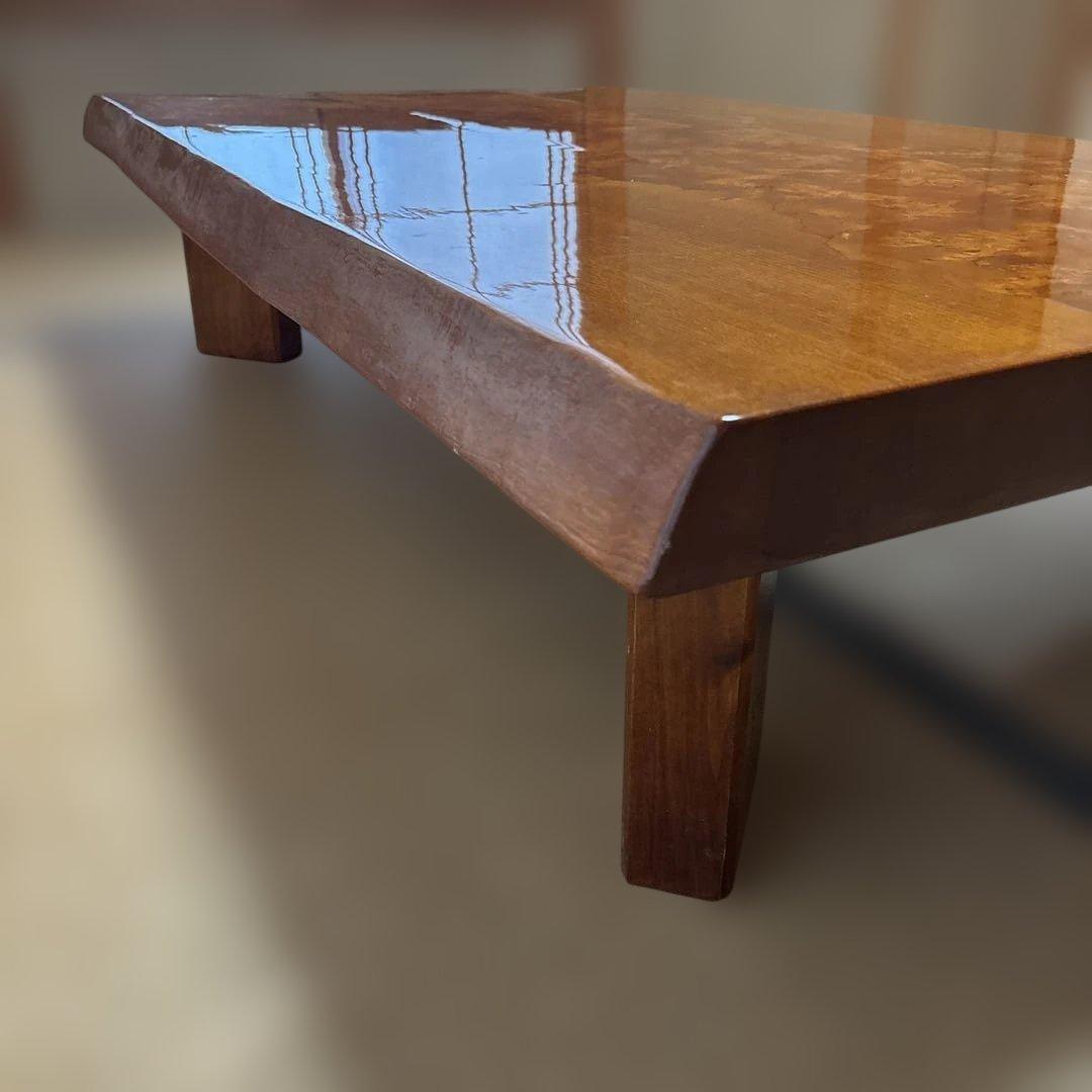 と*ん様 送料込み　木製光沢仕上げ長方形座卓