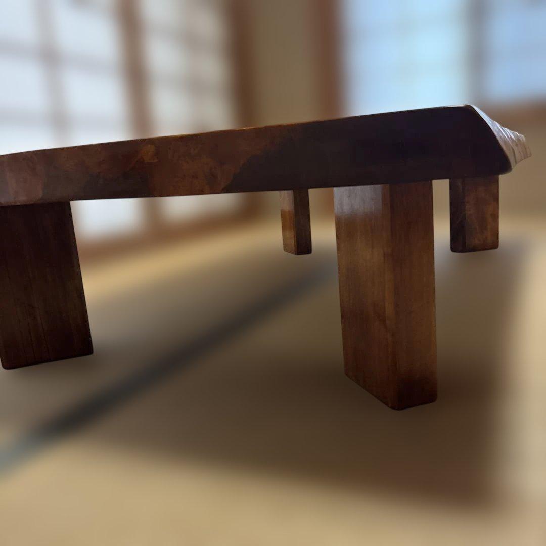 と*ん様 送料込み　木製光沢仕上げ長方形座卓