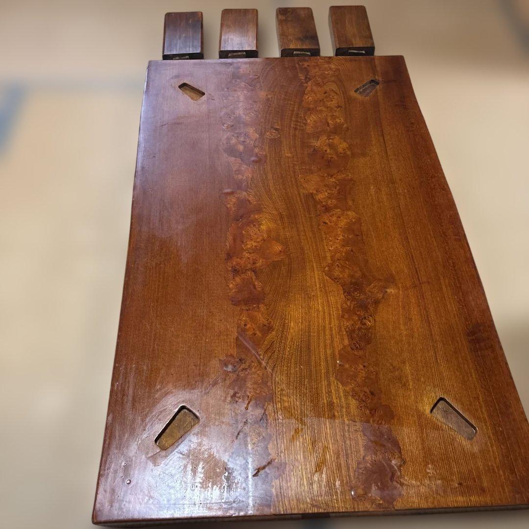 と*ん様 送料込み　木製光沢仕上げ長方形座卓