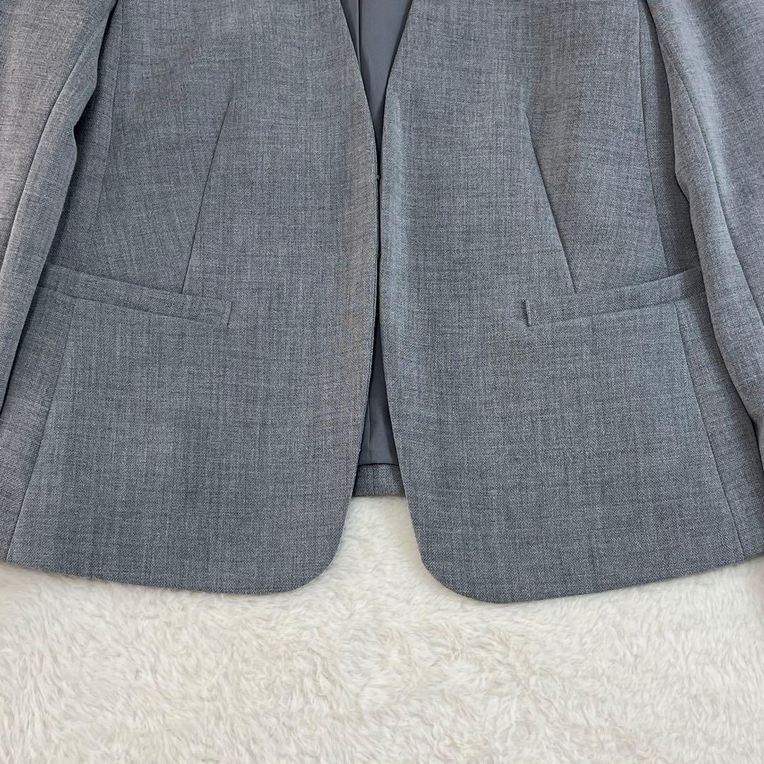 ナチュラルビューティーベーシック　セットアップ　ノーカラー　パンツ　スーツ