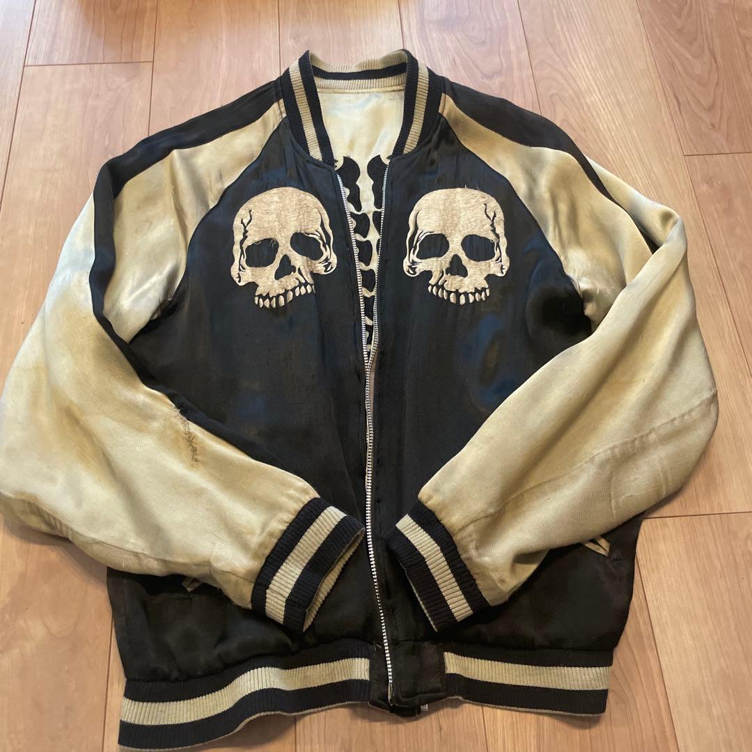 スカルデザイン スカジャン Crawler リバーシブル