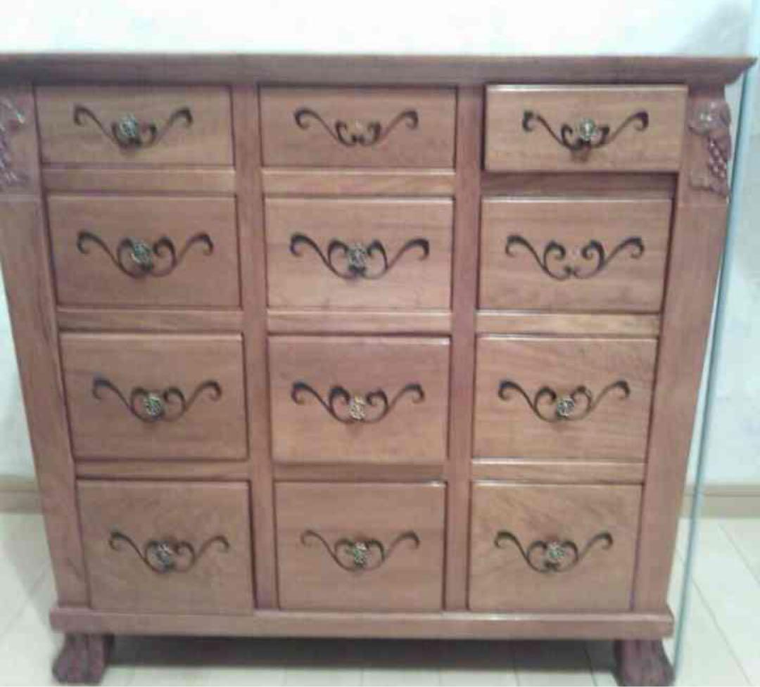 週末お値下げ⭐︎イタリア製木製チェスト 12引き出し 花柄装飾