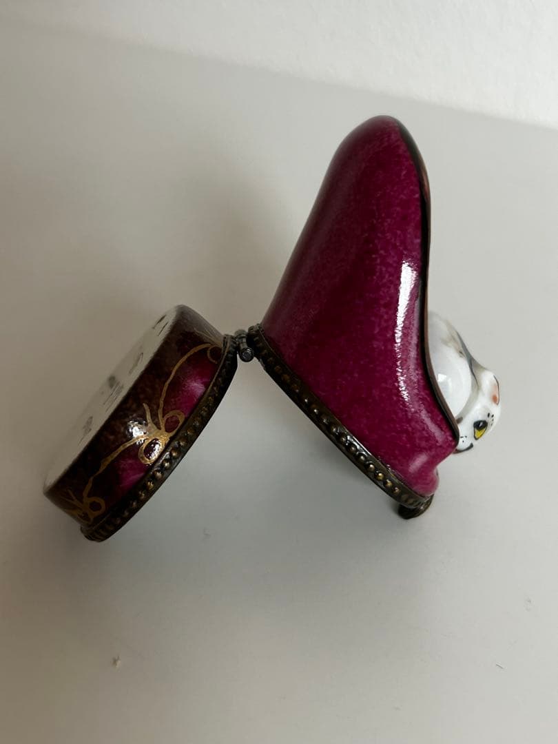 リモージュボックスBOX・キャット猫シリーズ①新品フランス製