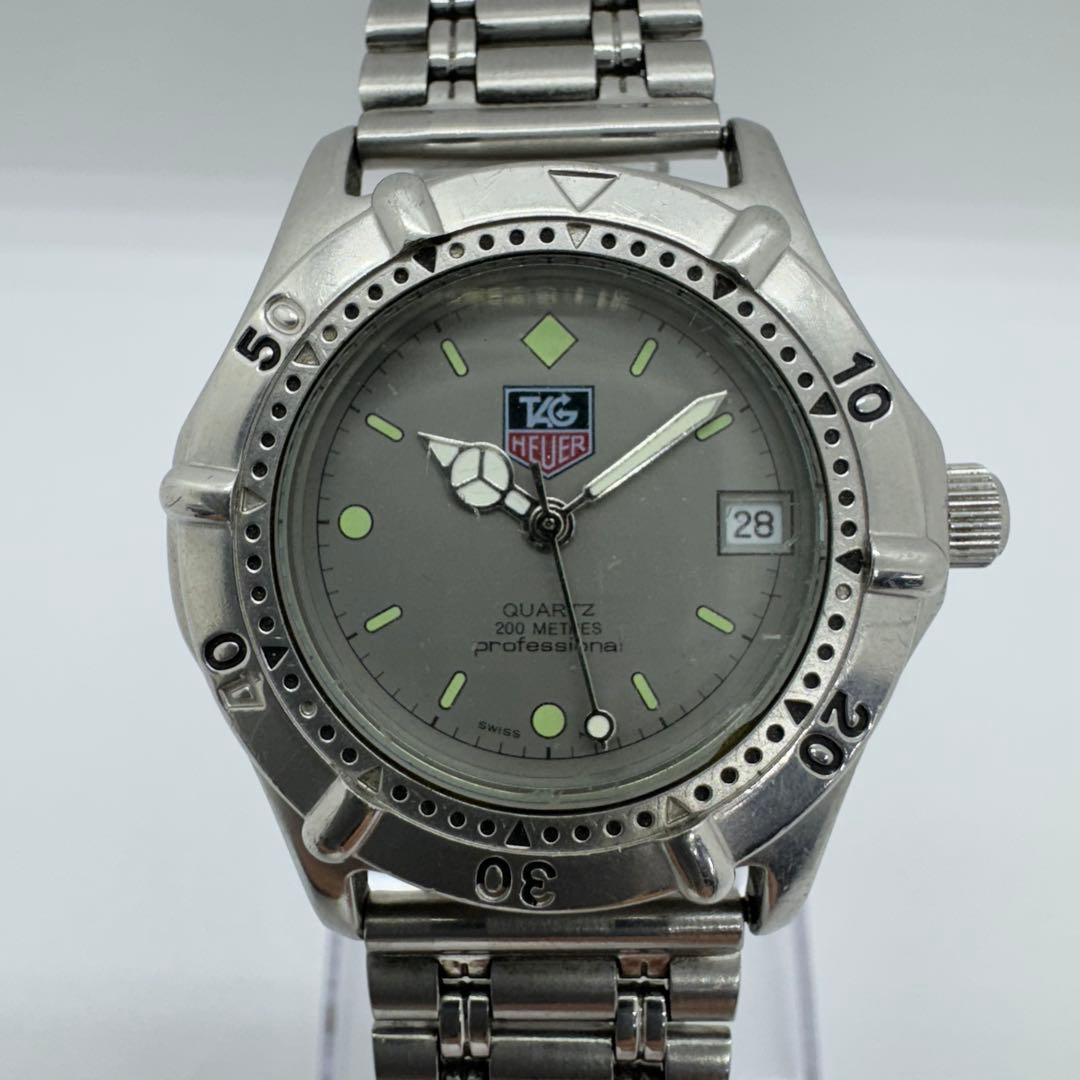 ✨TAGHEUER✨タグホイヤー✨デイト✨クォーツ✨グレー文字盤✨腕時計✨