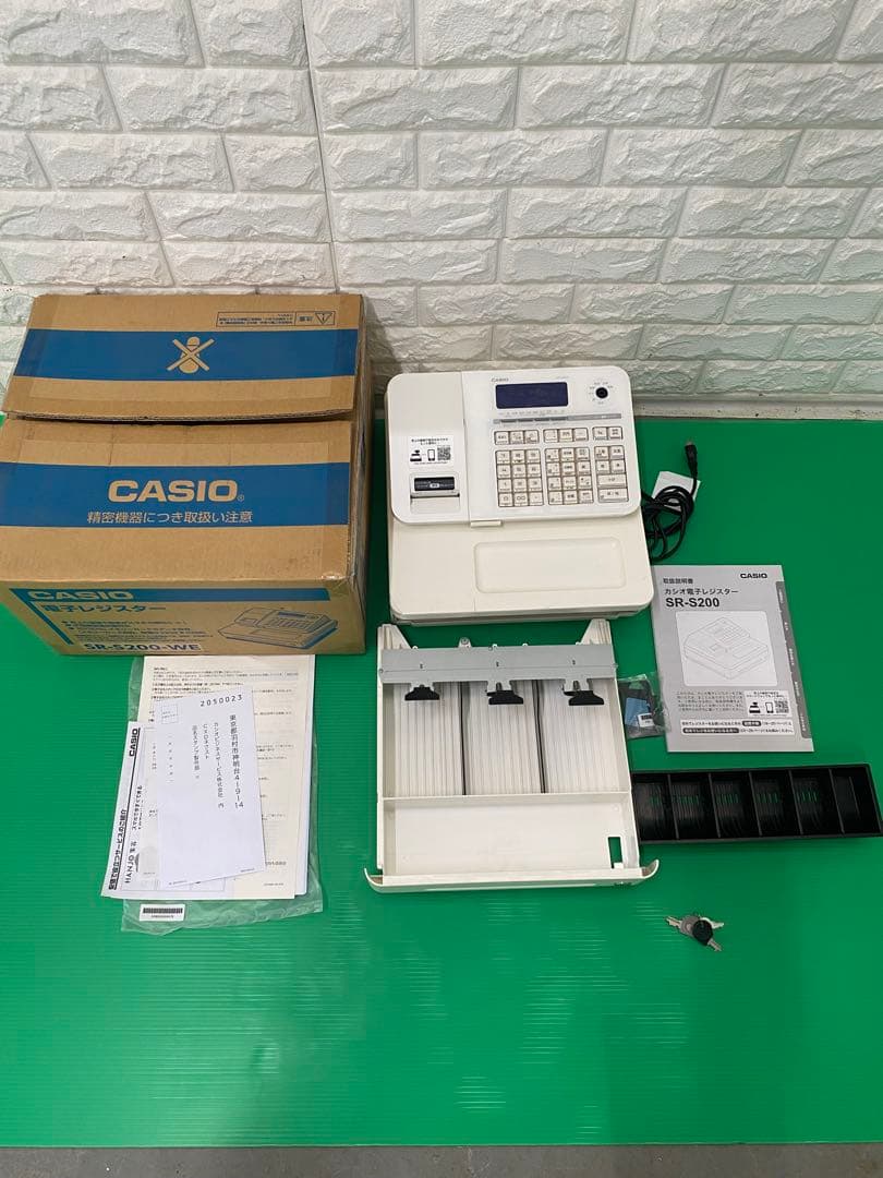 カシオ SR-S200-WE電子レジスター、ホワイトカシオ、Bluetooth