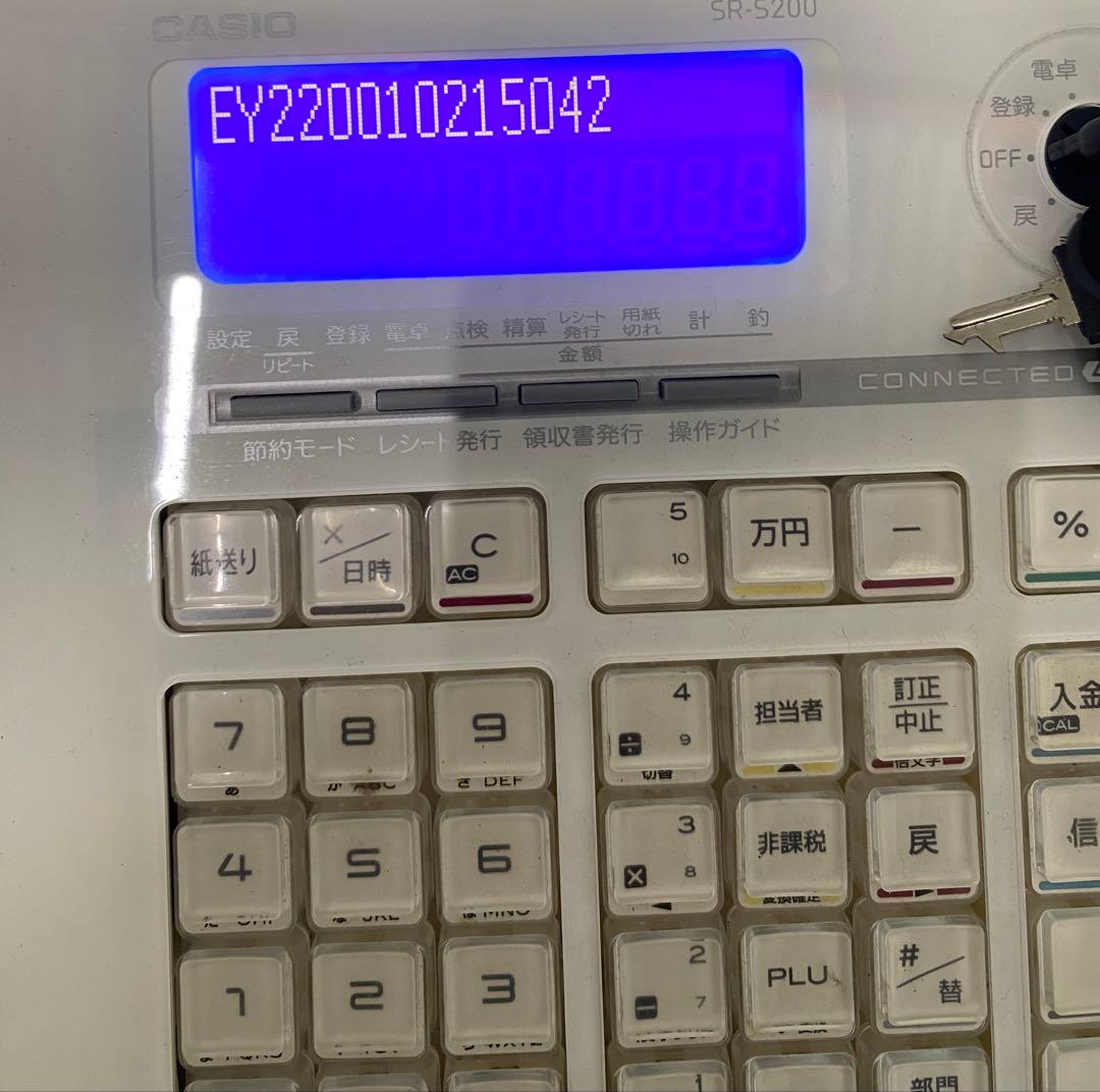 カシオ SR-S200-WE電子レジスター、ホワイトカシオ、Bluetooth