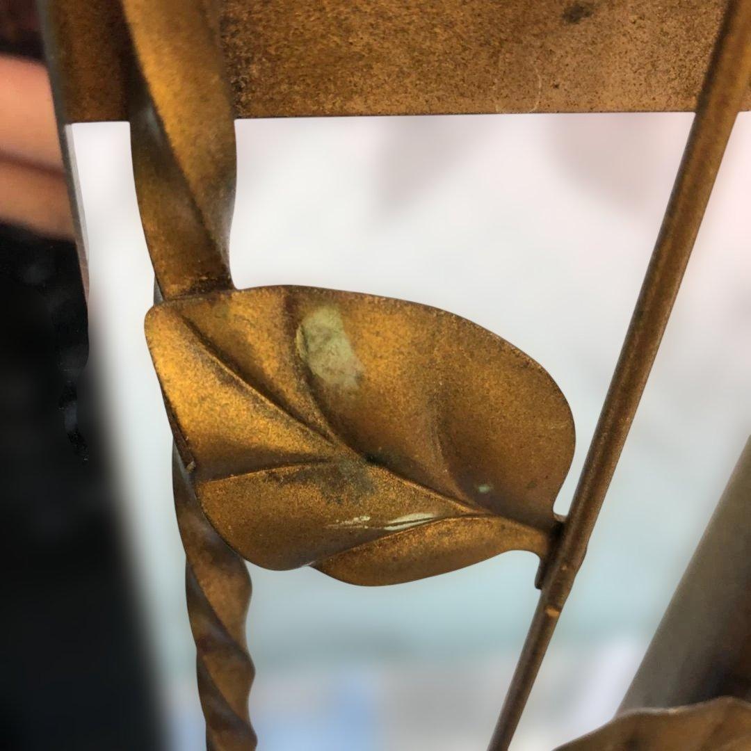 バラ装飾 アーチ型 スタンドミラー 姿見 ヴィンテージ アンティーク