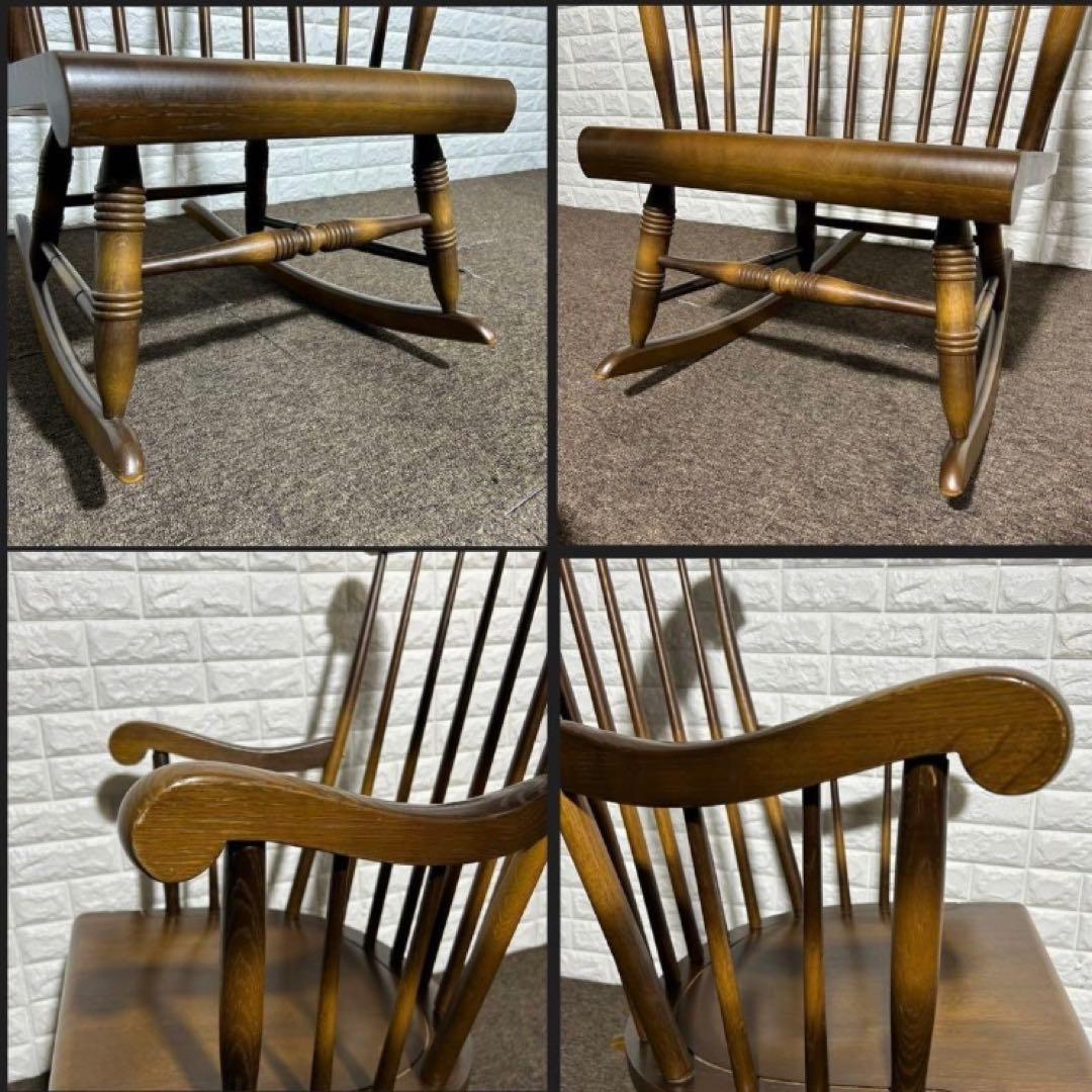 飛騨産業 ロッキングチェア　キツツキマーク