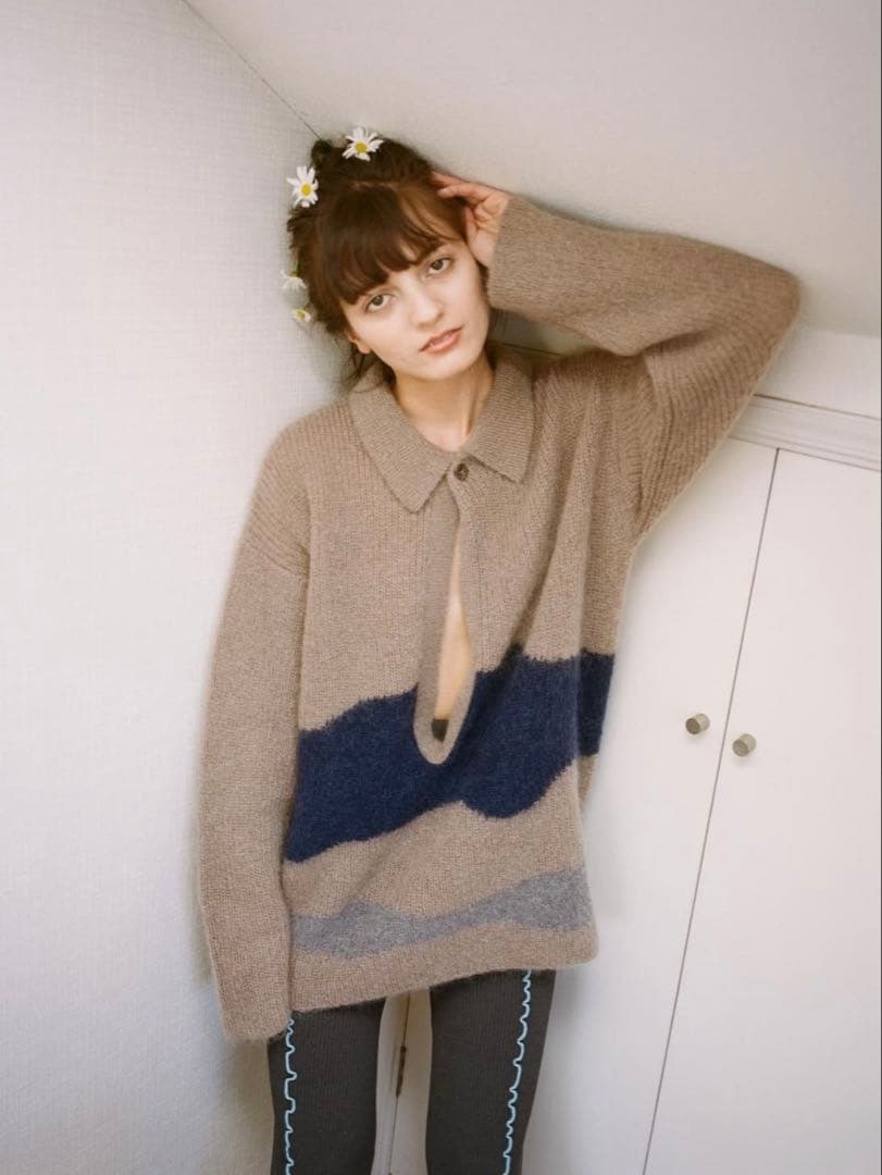 トップス soduk 21aw drawing knit