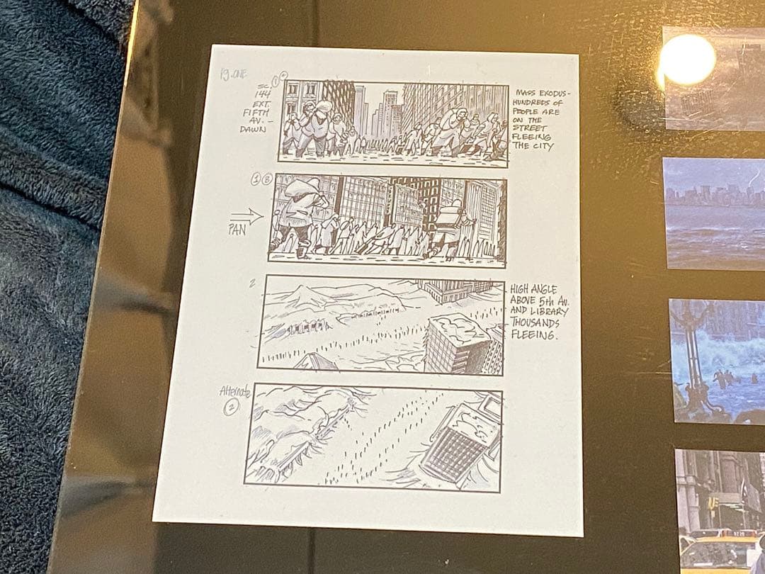 【希少】映画 デイアフタートゥモロー アートボード 絵コンテ