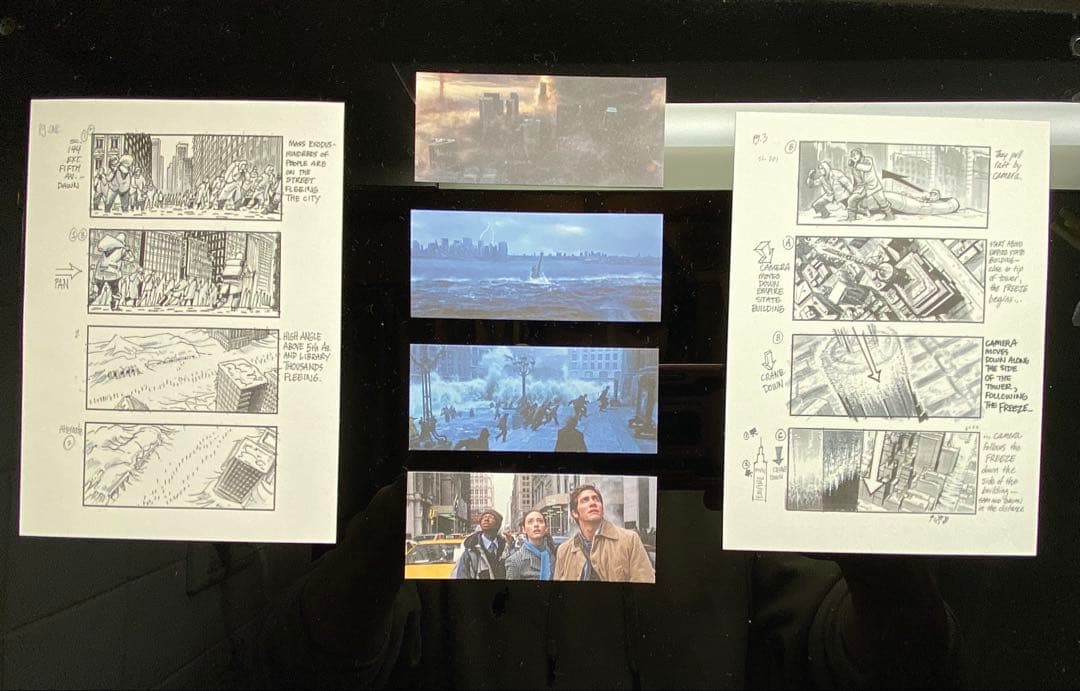 【希少】映画 デイアフタートゥモロー アートボード 絵コンテ