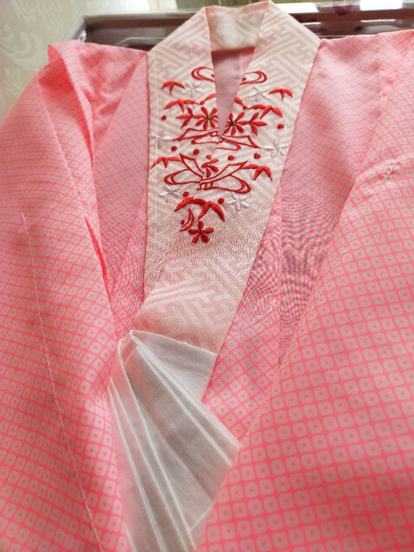 専用☆薄いブルーに大きな花薬玉が素敵☆七五三７歳フルセット