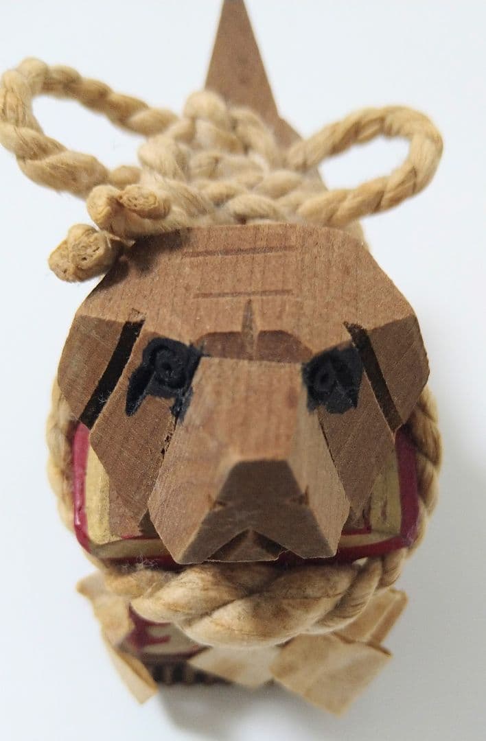 我が家の守り神 土佐闘犬 土佐の郷土玩具　木彫り 工芸品