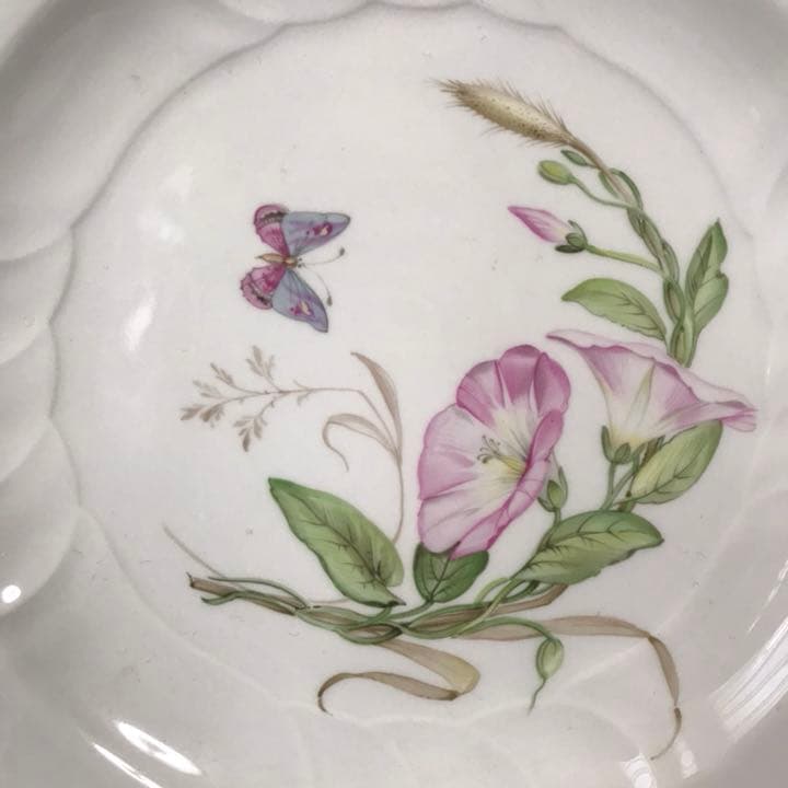 kpmベルリン 透かし 蝶と花 ピアスプレート