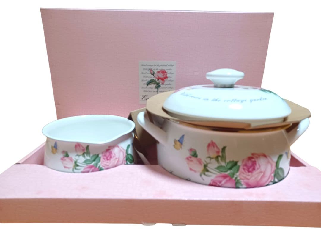 新品 Ever Rose 富士ホーロー 両手鍋 片手鍋 2セット