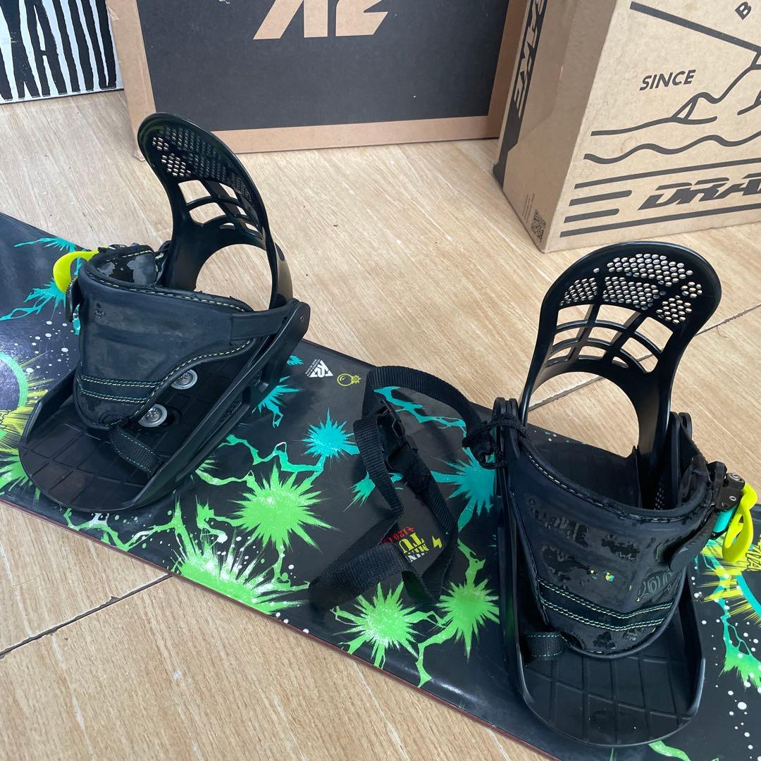 K2　ミニターボ　キッズスノーボードセット　バイン付3点セット　120㎝