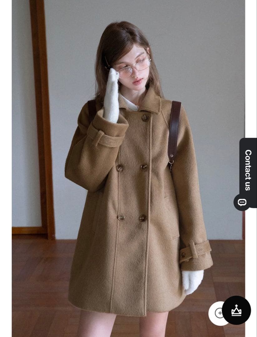 EGGKA コーヒー トレンチコート S/M/L