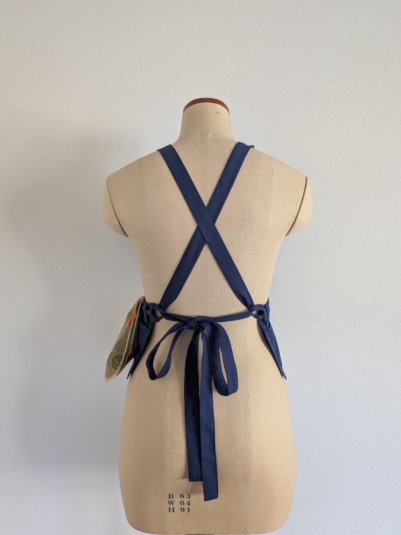 茶道稽古着　二部式　ツイル　ネイビー