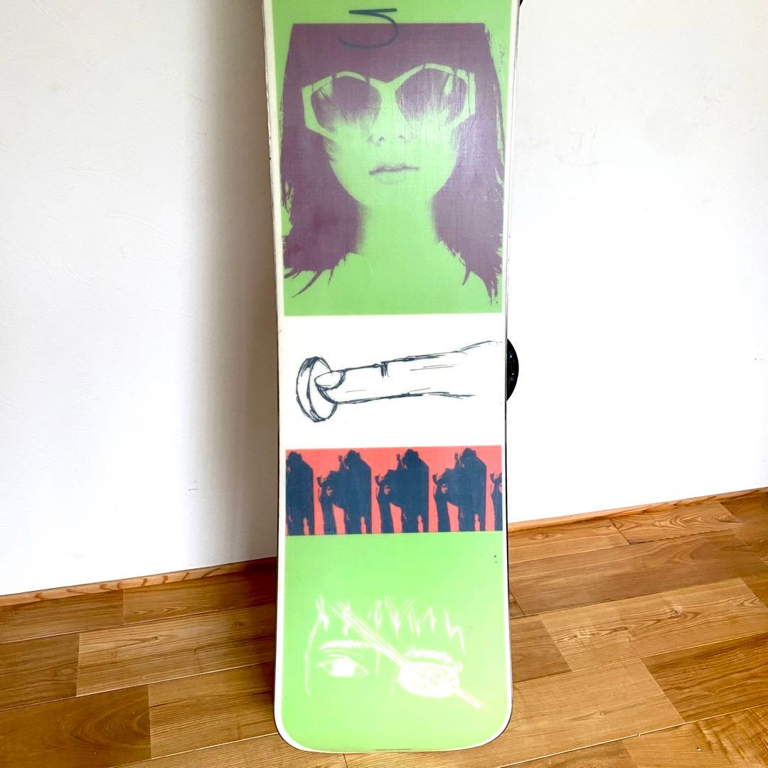 激レア 90s ヴィンテージ マイクミルズ デザイン スノーボード バイン付き