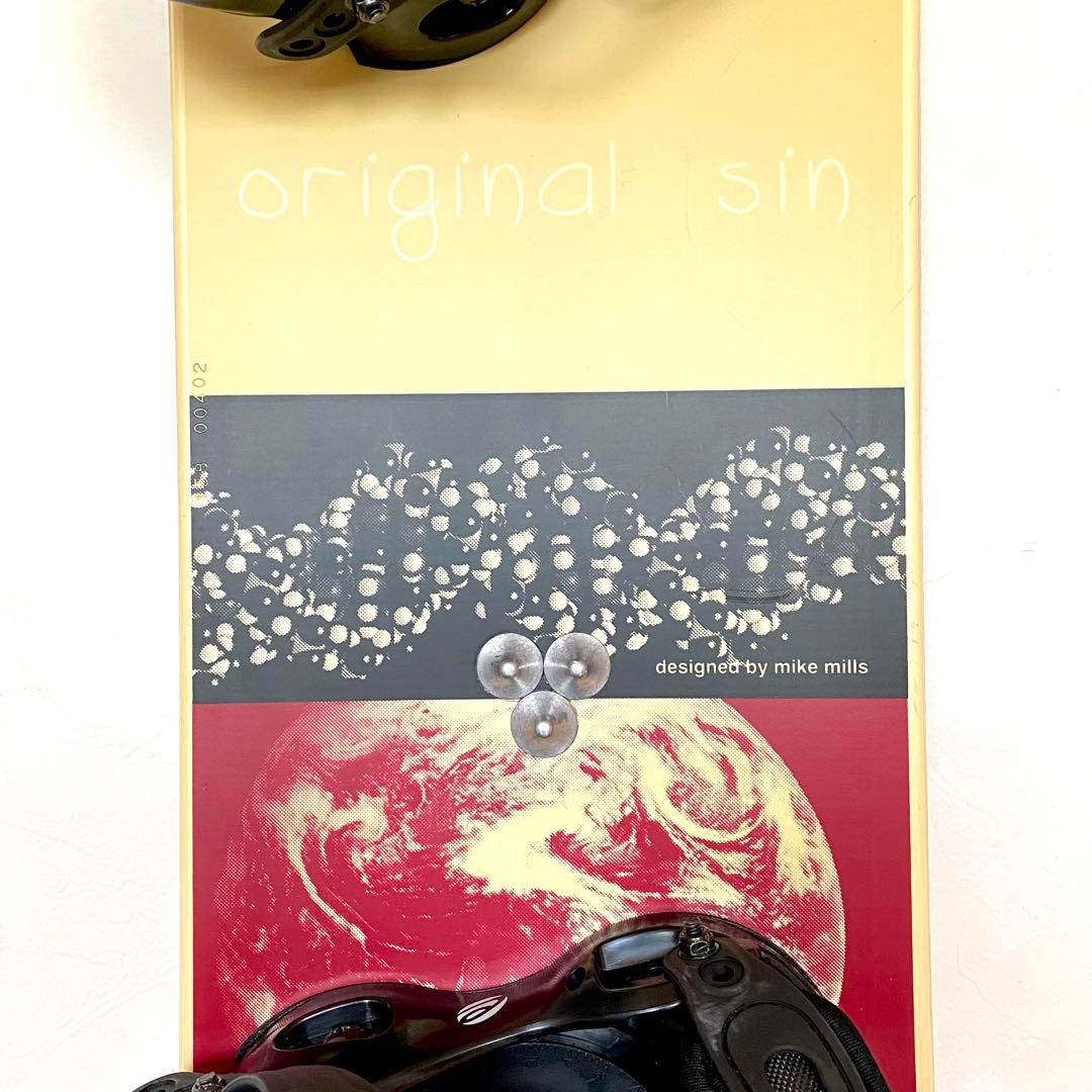 激レア 90s ヴィンテージ マイクミルズ デザイン スノーボード バイン付き