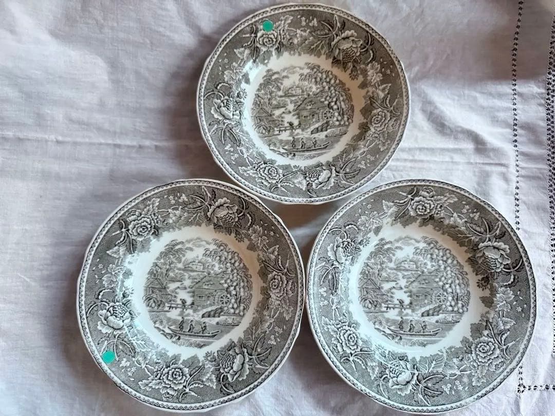 ARABIA maisema black soup bowl スープ皿 ボウル