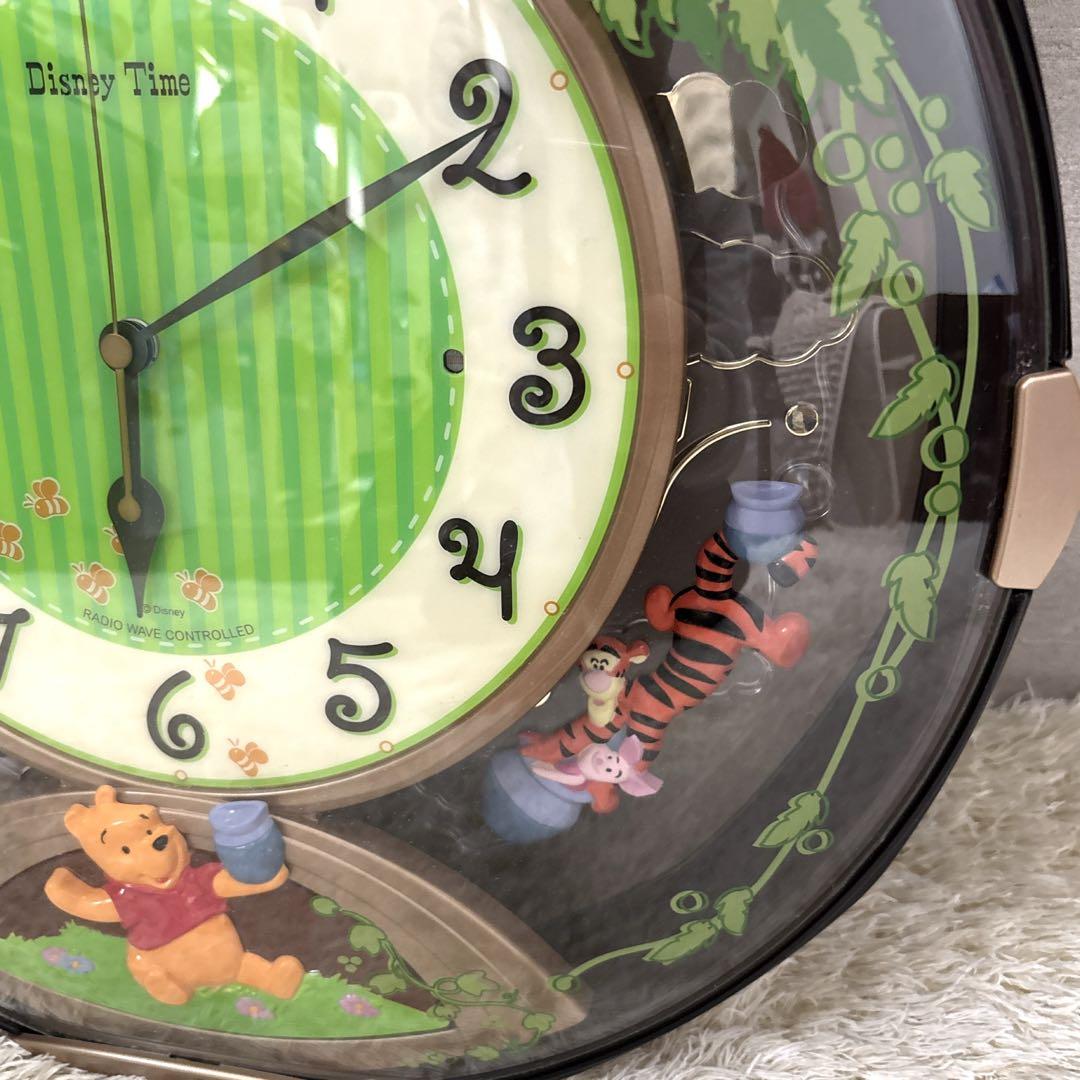 【美品】 Winnie the Pooh 掛け時計 ディズニー くまのぷーさん