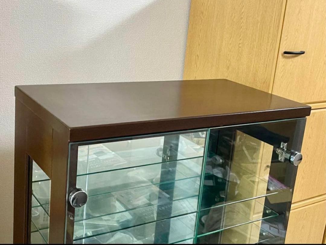 【コレクションボード】ニトリ　 10段　棚ガラス9枚