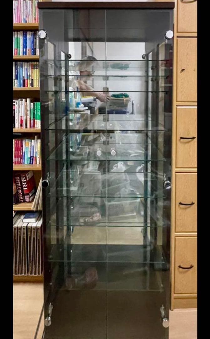 【コレクションボード】ニトリ　 10段　棚ガラス9枚