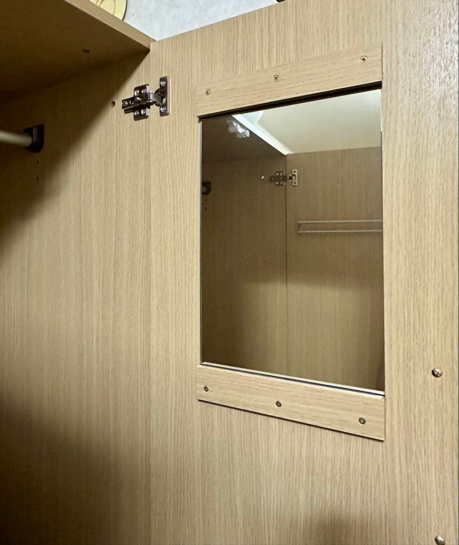 ニトリ　ワードローブ　クローゼット　アーデル　（ベージュ）