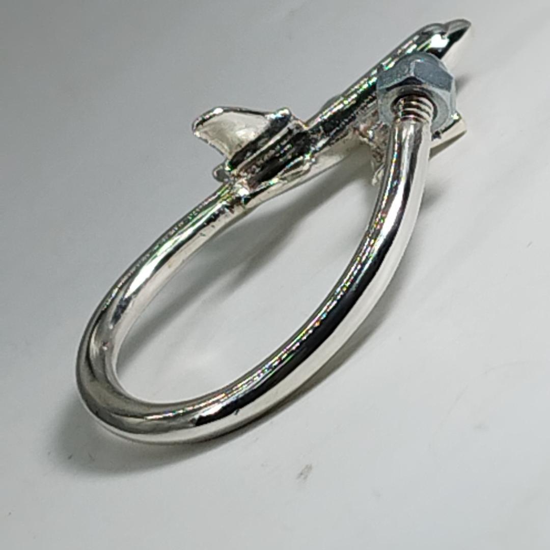 新品仕上げ　TIFFANY&Co. ティファニー キーリング 飛行機 　シルバー