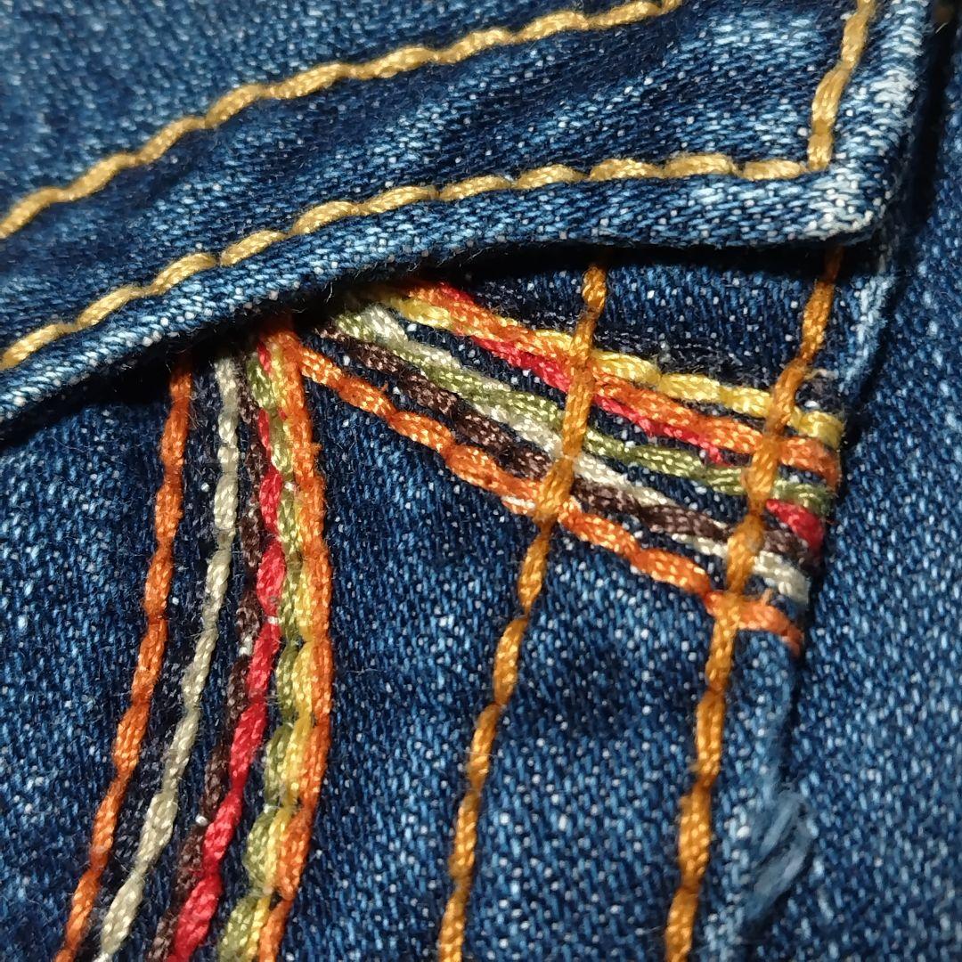 00s TRUE RELIGION レインボー USA製 フレア ジーンズ 24