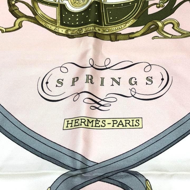 ☆美品☆ エルメス シルク100％ スプリング カレ90 スカーフ